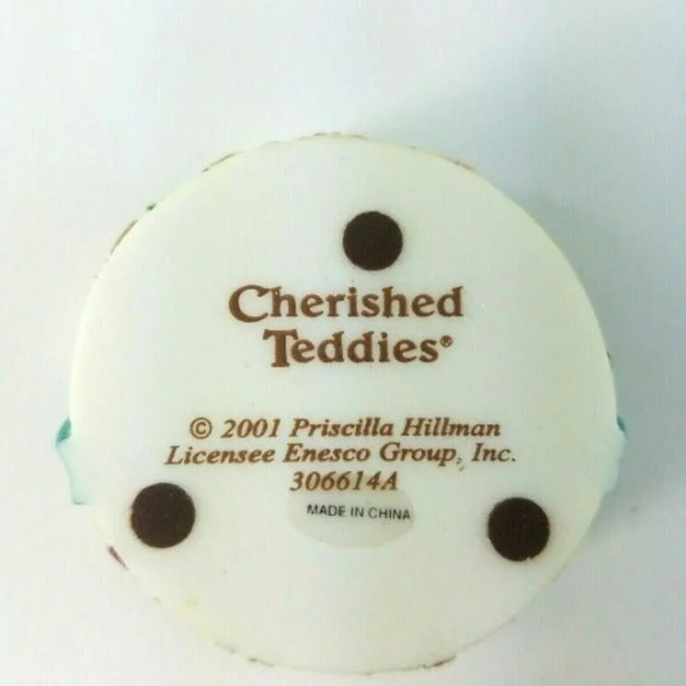 2001 Cherished Teddies MOM Covered Box #306614A With Original Packaging ENESCO